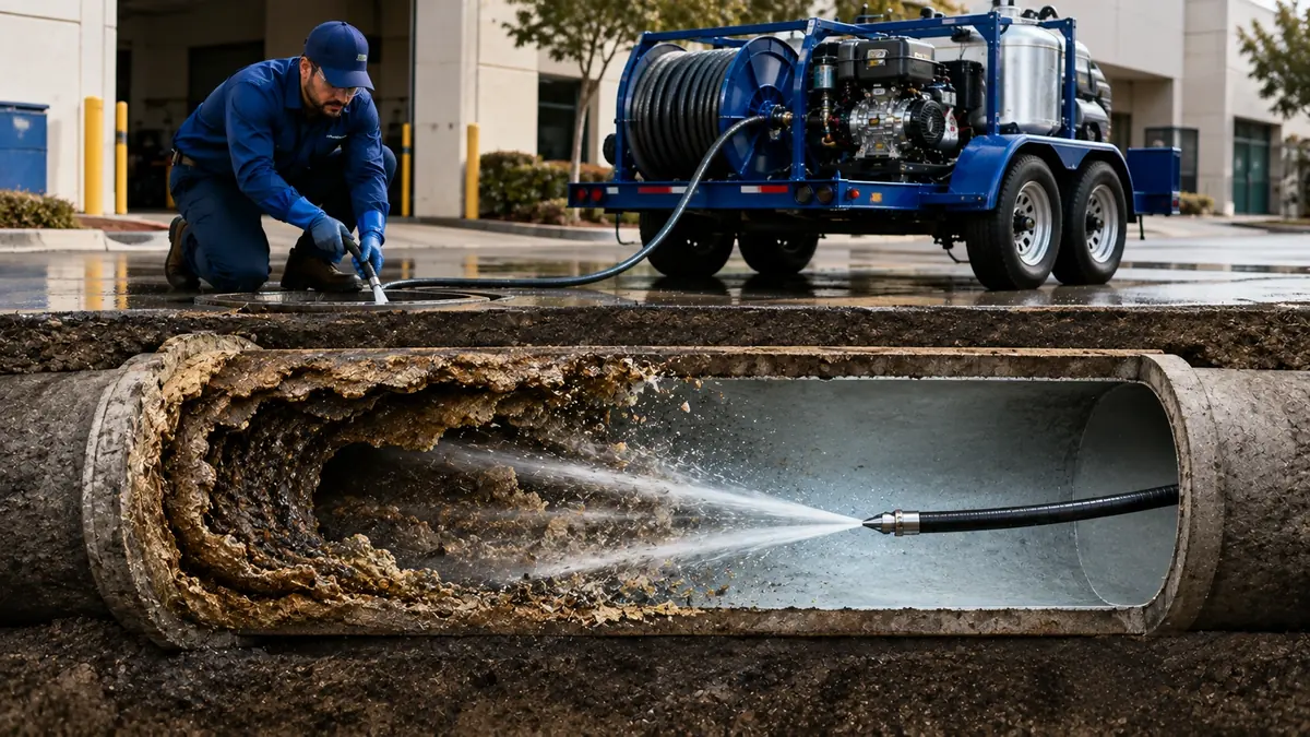 Sewer Pipe Descaling in Hemet