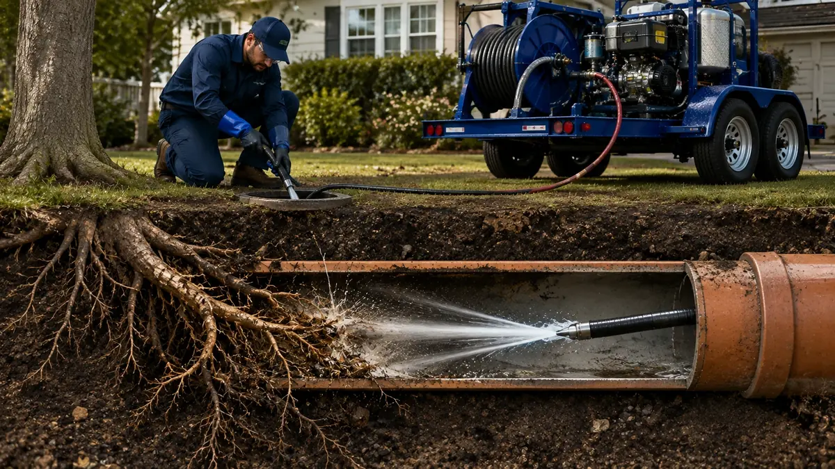 Tree Root Removal with Hydro Jetting in Hemet
